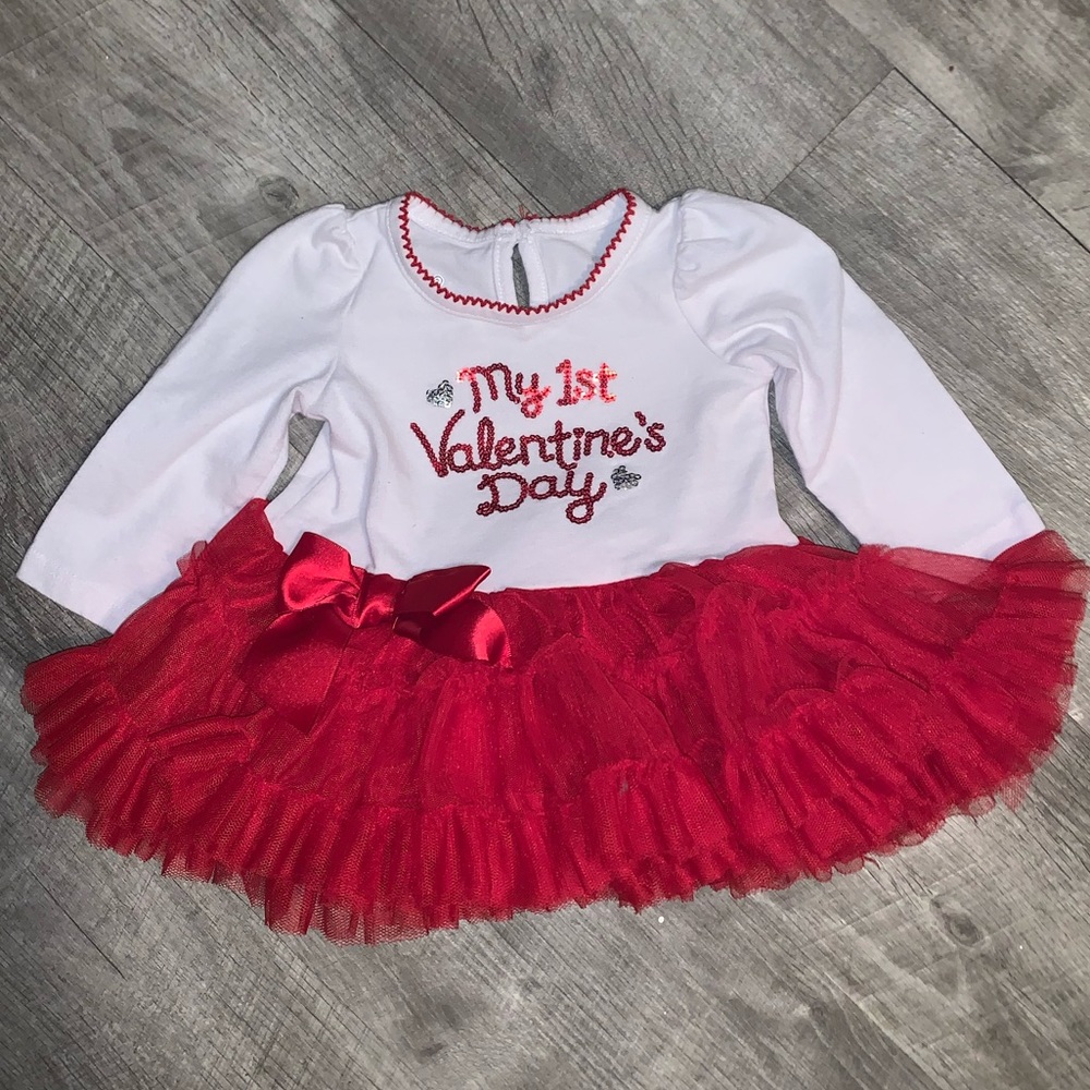 KOALA KIDS 1ST VALENTINE’S DRESS SIZE 0-3 months